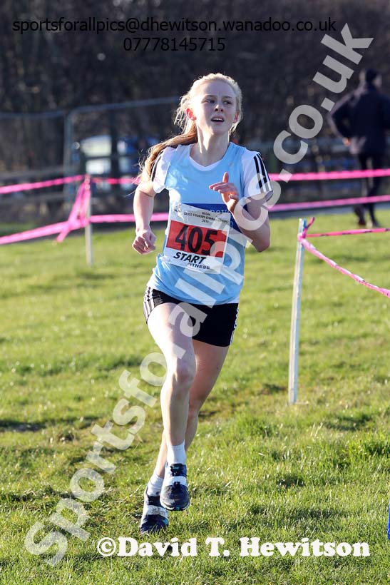 Girls under-15s North Eastern Cross Country Chanpionships. Photo: David T. Hewitson/Sports for All Pics